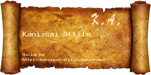Kanizsai Attila névjegykártya